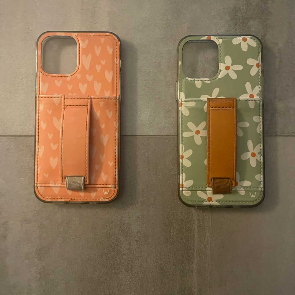 Walli Heart and Floral Phone Cases with Straps